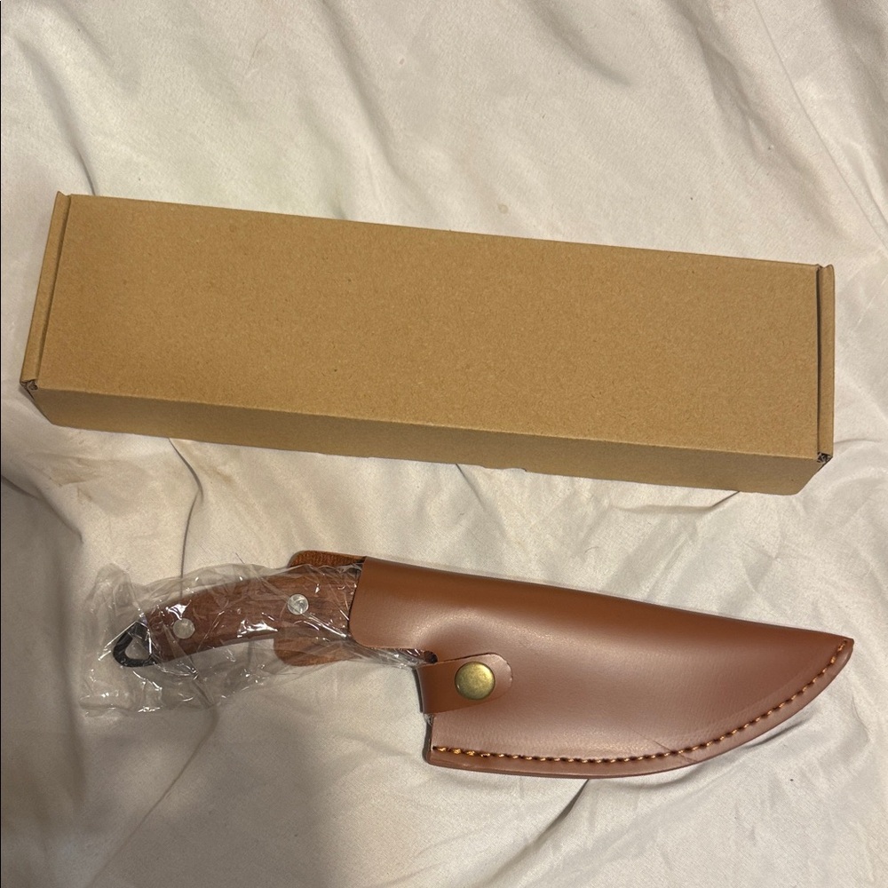 6in Boning Knife with Sheath NEW Wood Handle